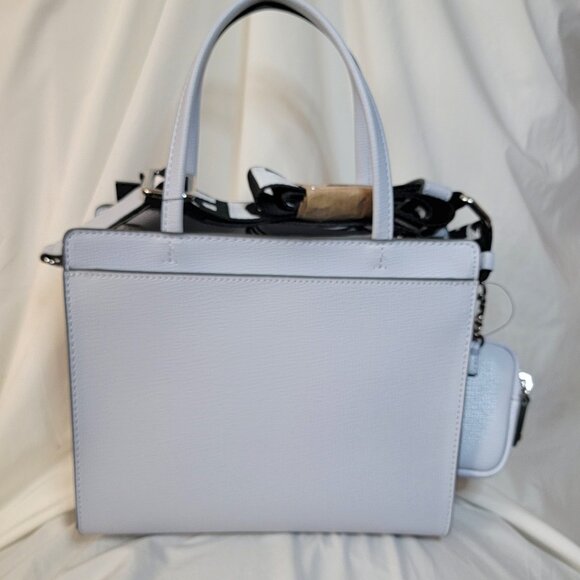 Karl Lagerfeld Paris Ice Blue Satchel w/ Silky Dust Bag – NWT ~ Retails: $198 - Picture 6 of 8